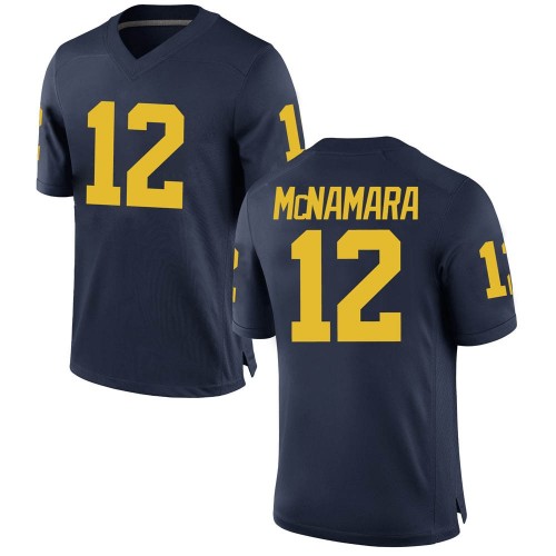 Cade McNamara Michigan Wolverines Men's NCAA #12 Navy Game Brand Jordan College Stitched Football Jersey KOF1354EF